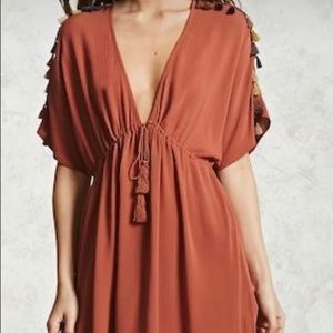 Forever 21 - Rust Tassle dress